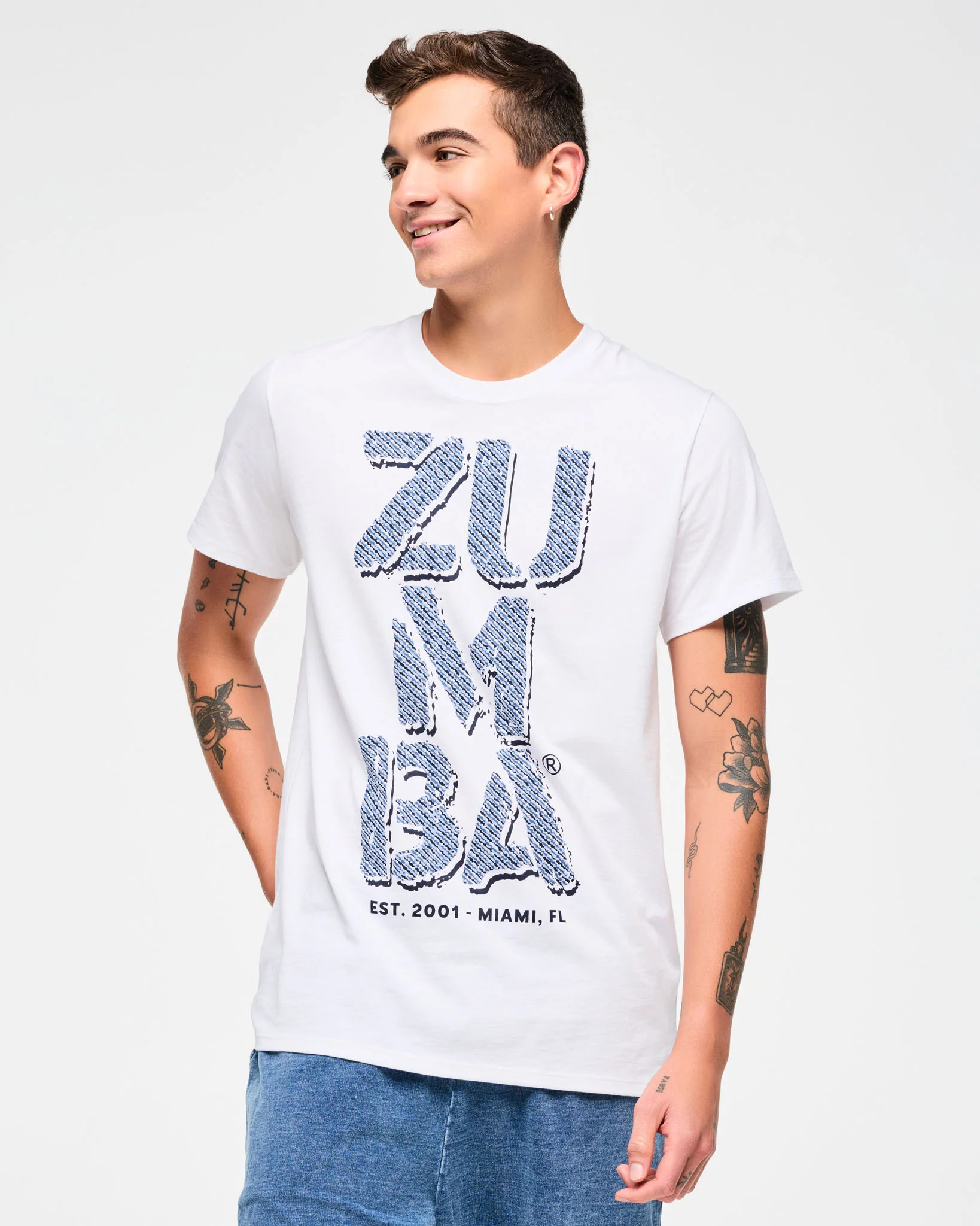 Blue Jean Crew Neck Tee - Image 3