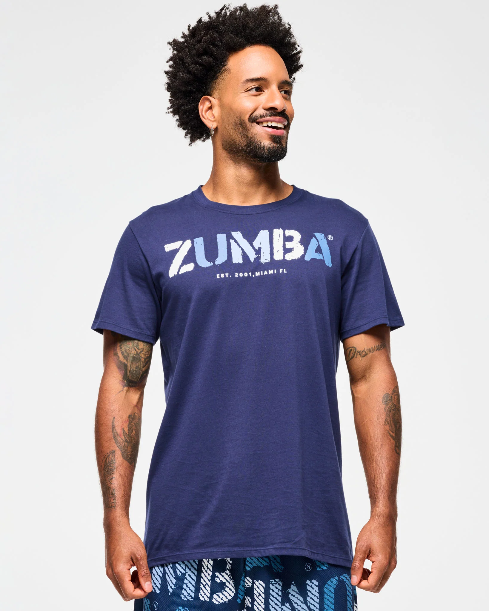 Blue Jean Crew Neck Tee - Indigo - Image 3