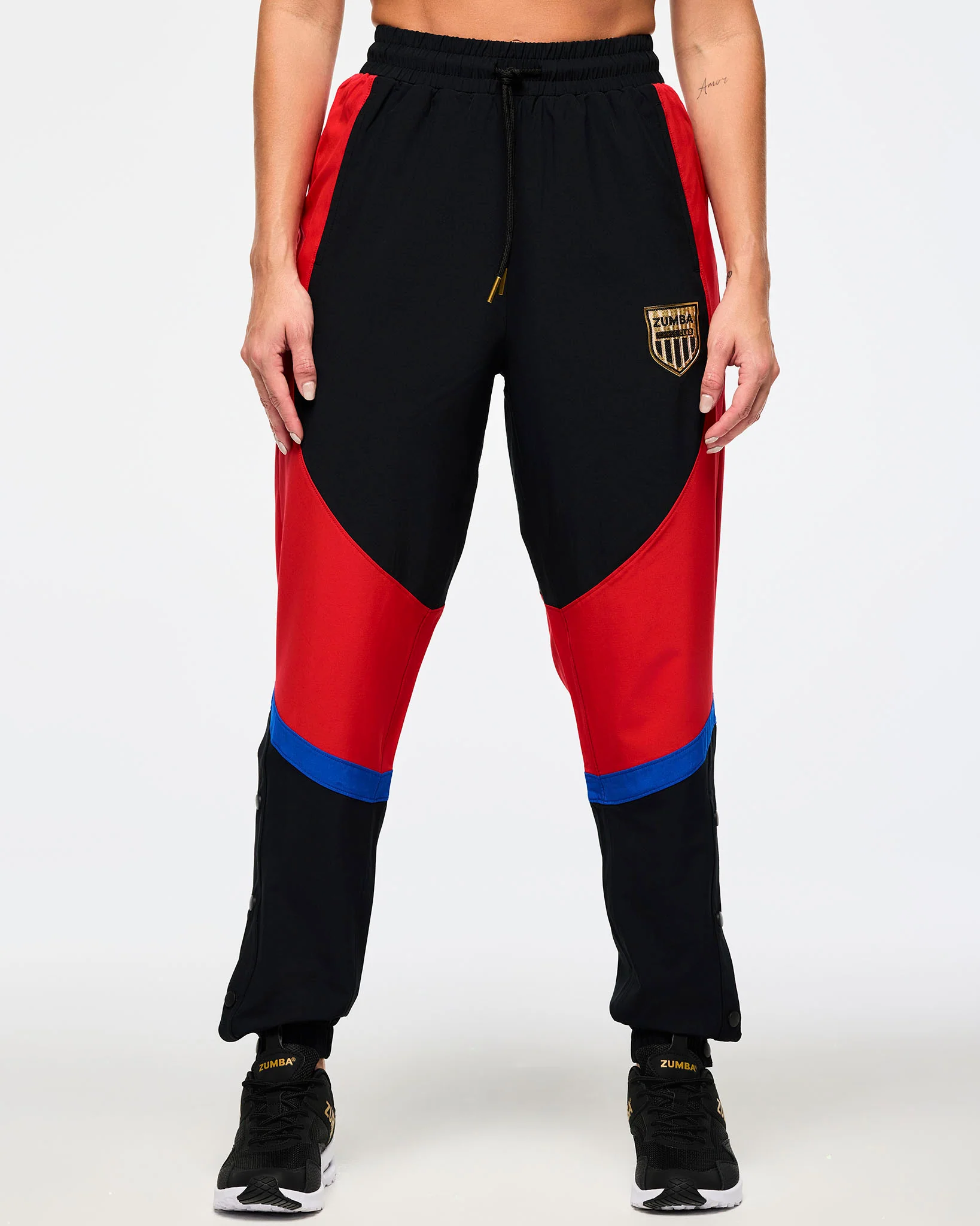 Men's Woven Track Pants With Inserts And Side Snaps - Image 5
