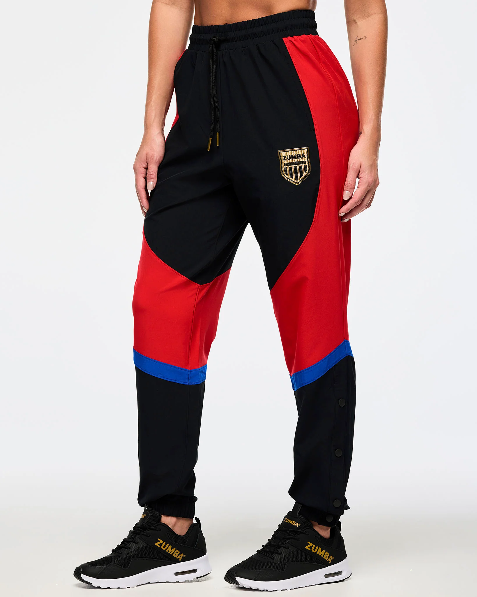 Men's Woven Track Pants With Inserts And Side Snaps - Image 6