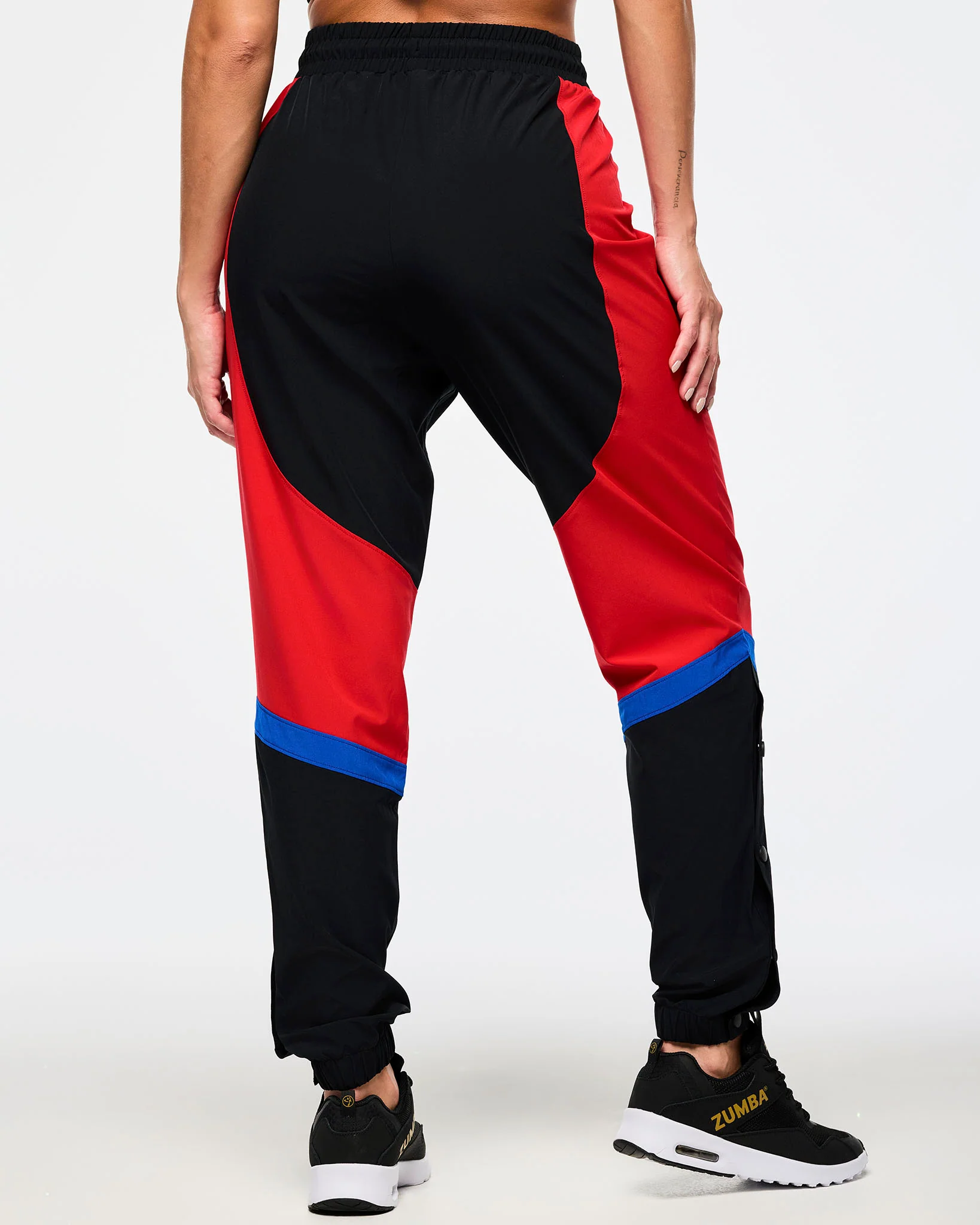Men's Woven Track Pants With Inserts And Side Snaps - Image 7
