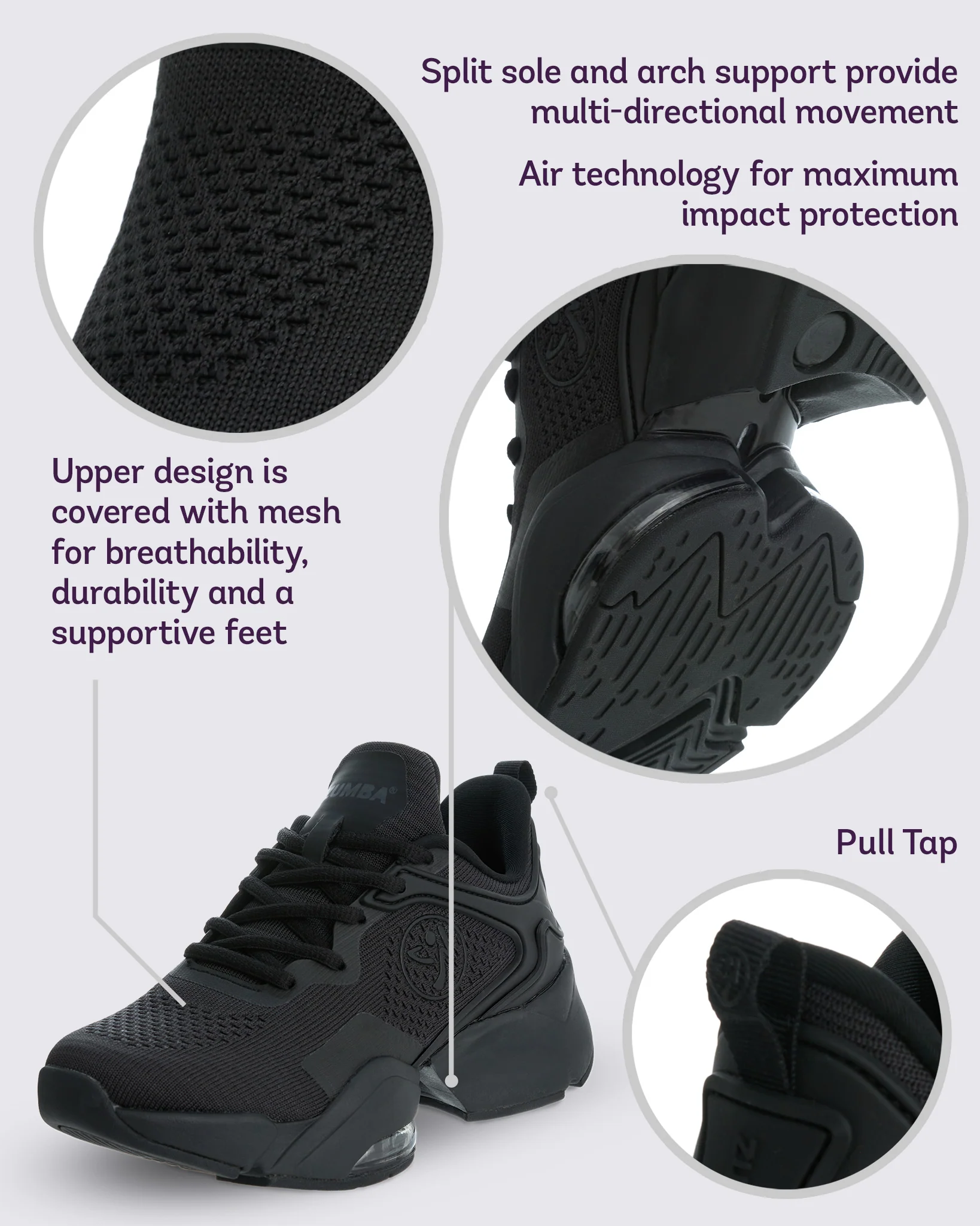 Zumba Air Stomp Remix II - Black - Image 3