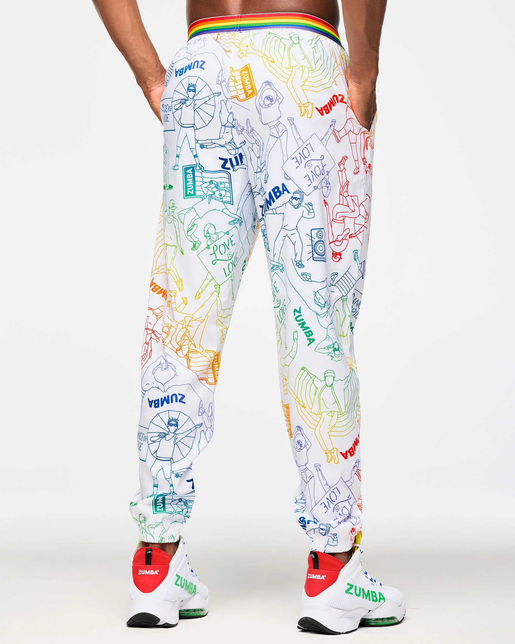 Zumba Elastic Waistband Slouch Woven Pants - Image 7