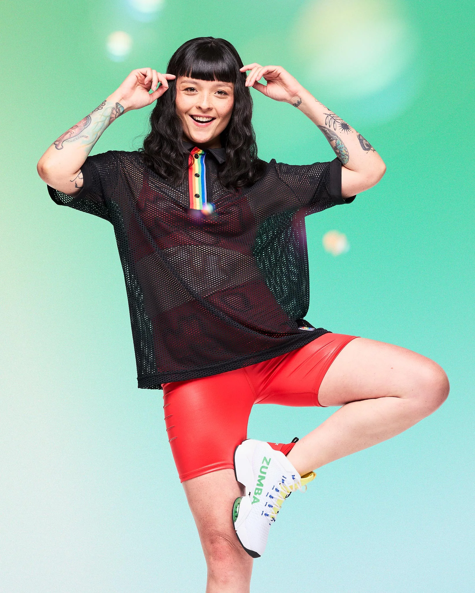 Zumba Oversized Mesh Polo - Image 9