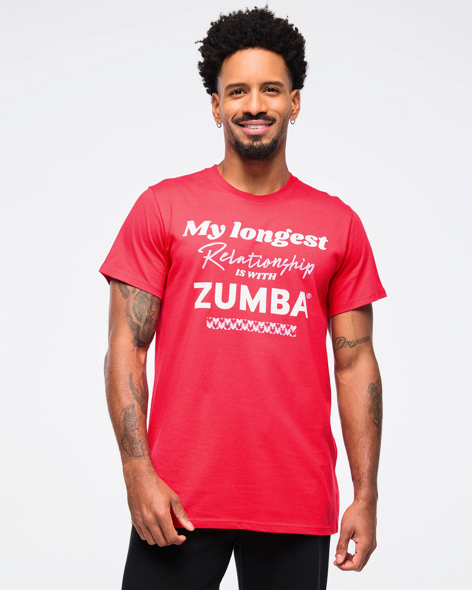 Zumba Love Crew Neck Tee - Red - Image 3