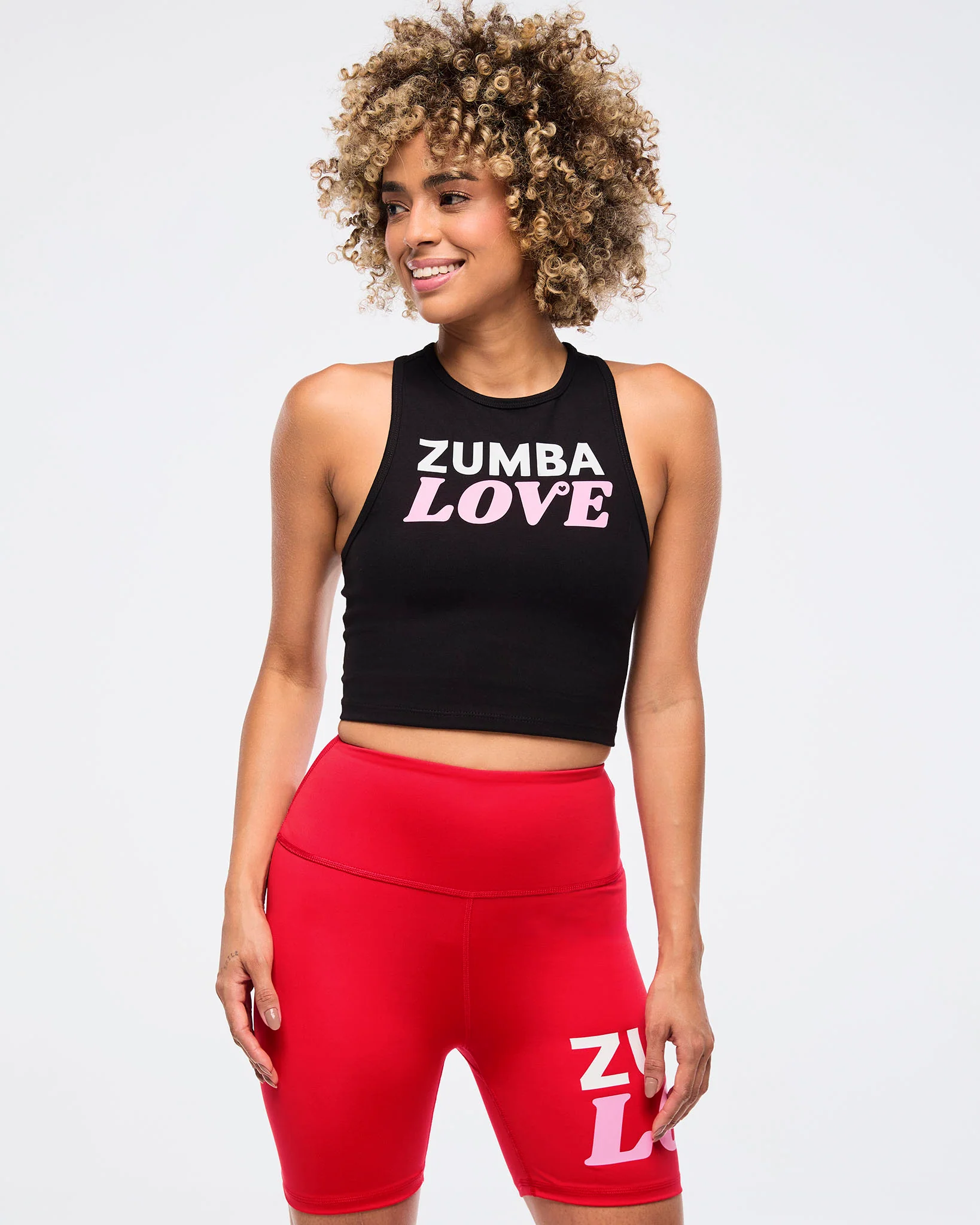 Zumba Love High Neck Mid Crop Tank - Image 3