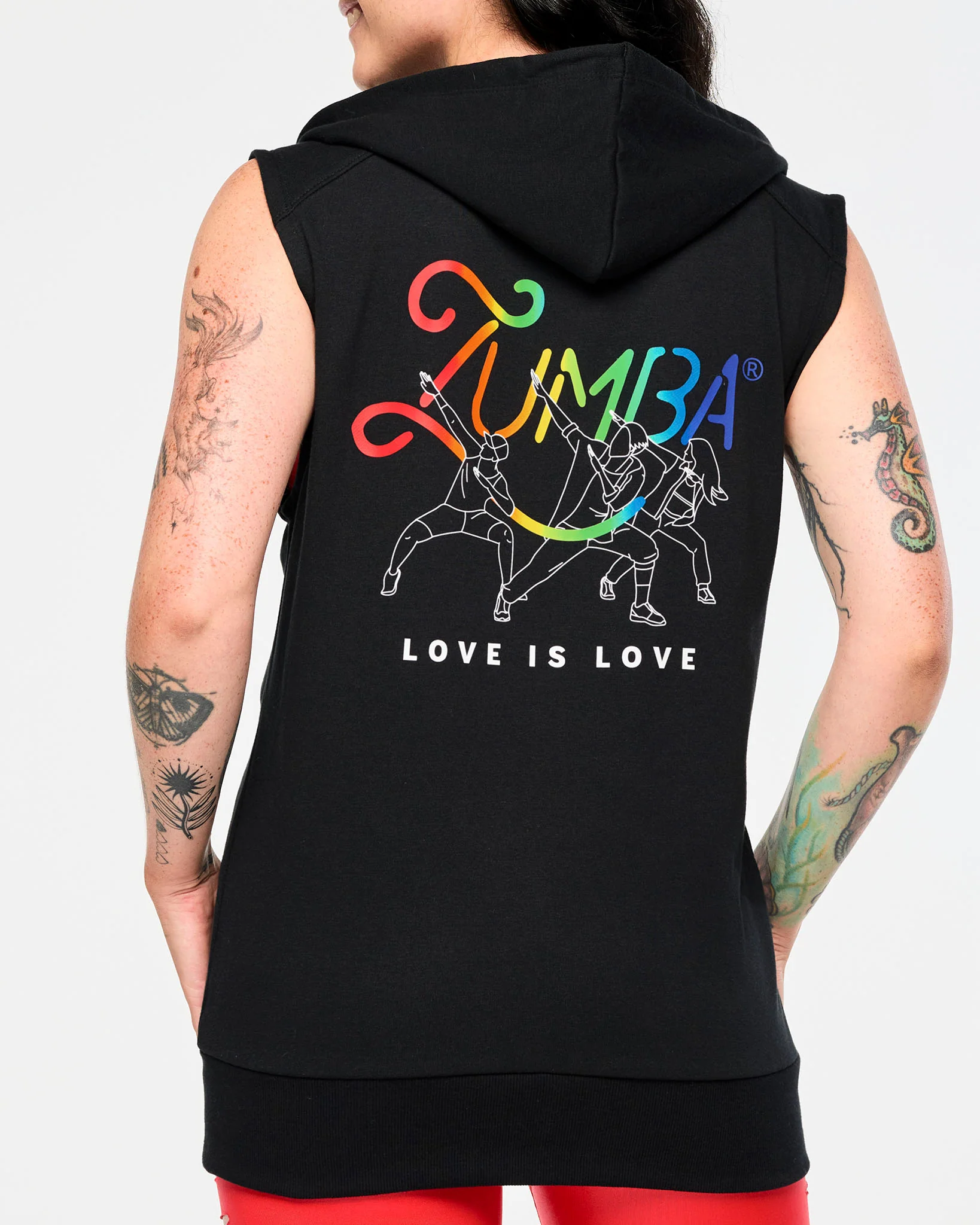 Zumba Men's Sleeveless Zip Up Hoodie - Image 4