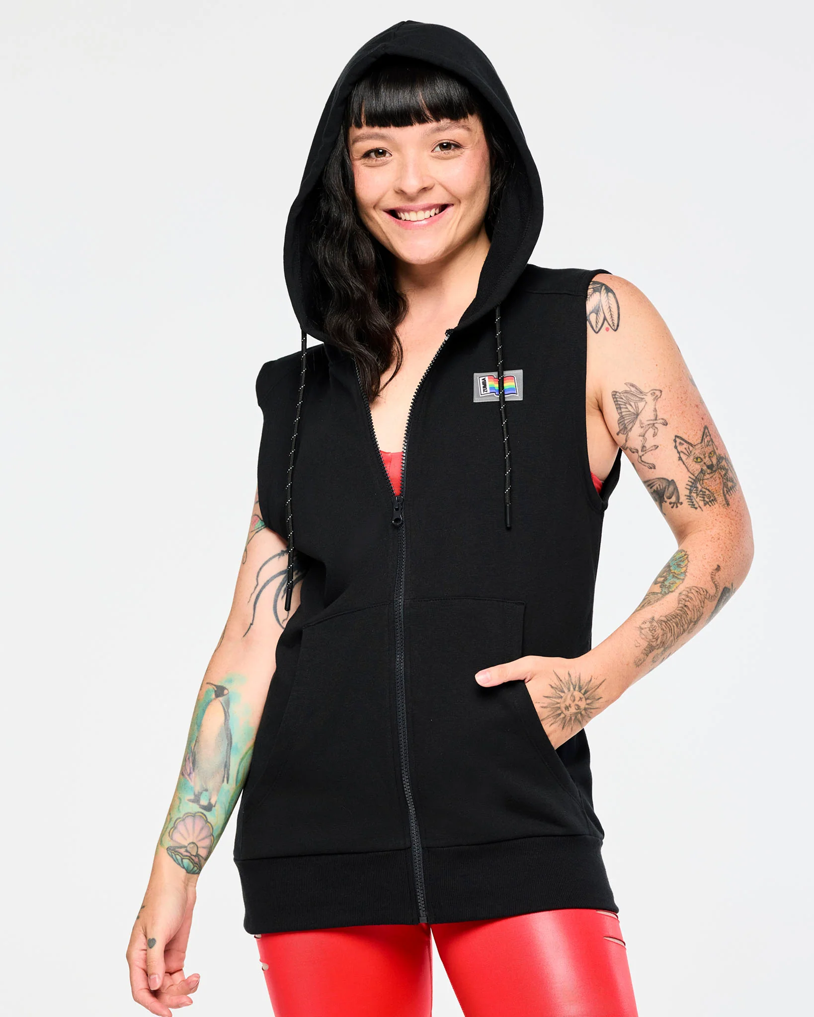 Zumba Men's Sleeveless Zip Up Hoodie - Image 5