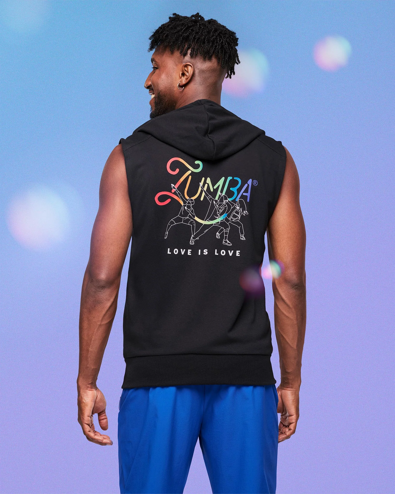 Zumba Men's Sleeveless Zip Up Hoodie - Image 8