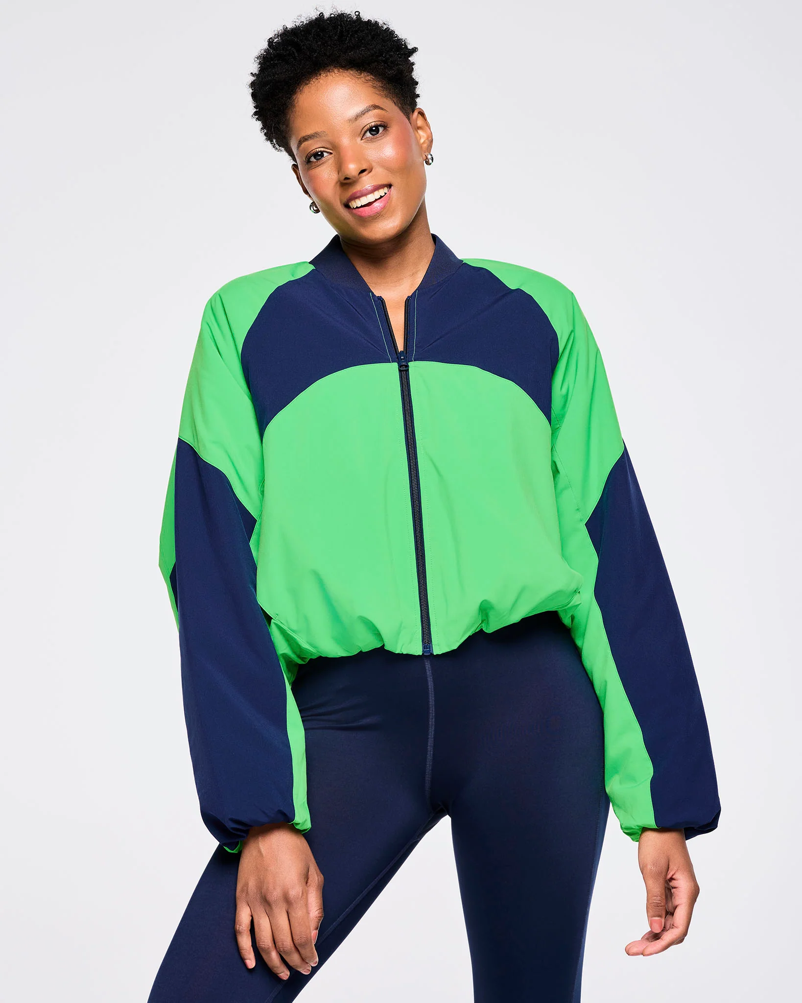Zumba Out Loud Color Blocked Raglan Puffer Jacket - Image 3