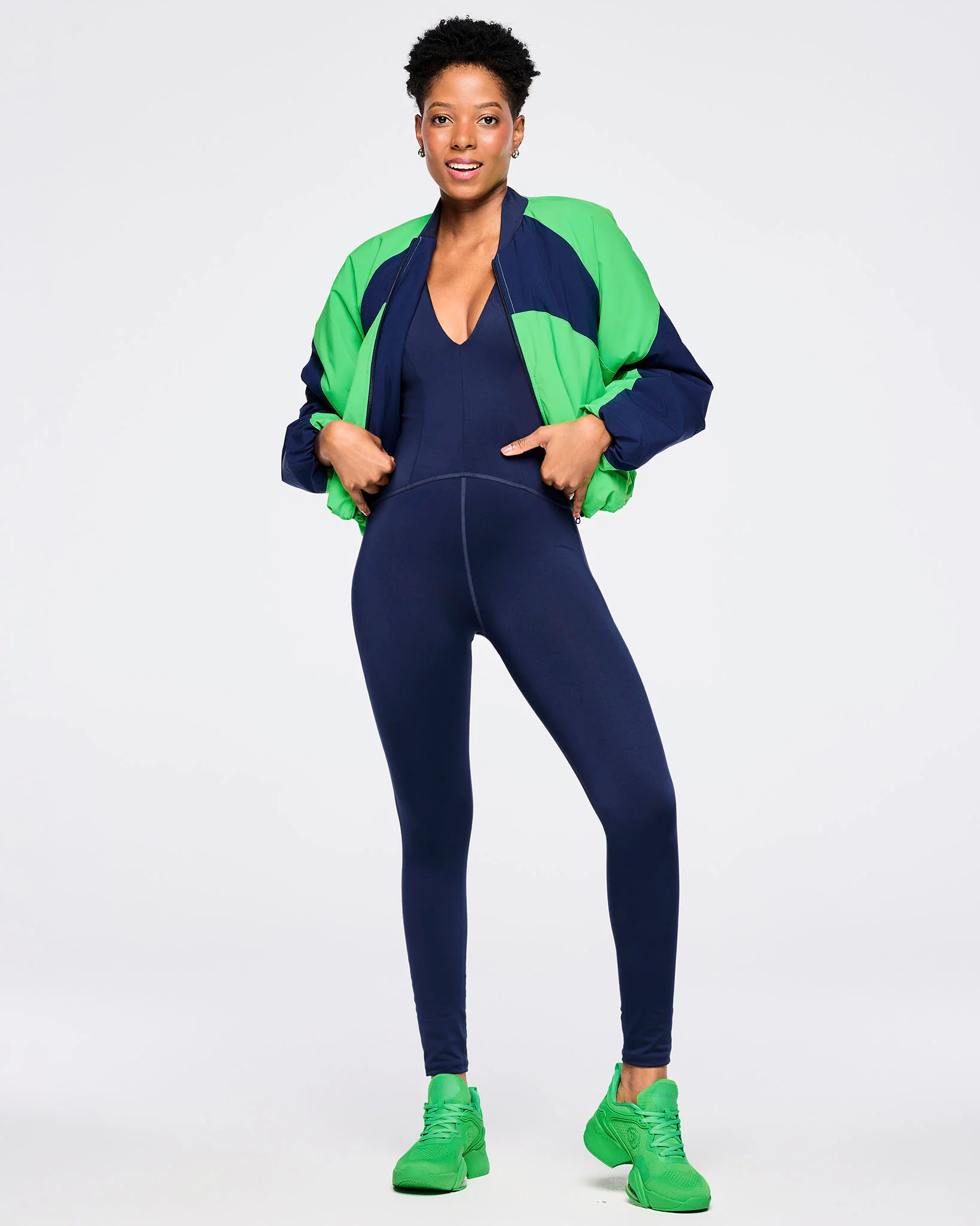 Zumba Out Loud Color Blocked Raglan Puffer Jacket - Image 4