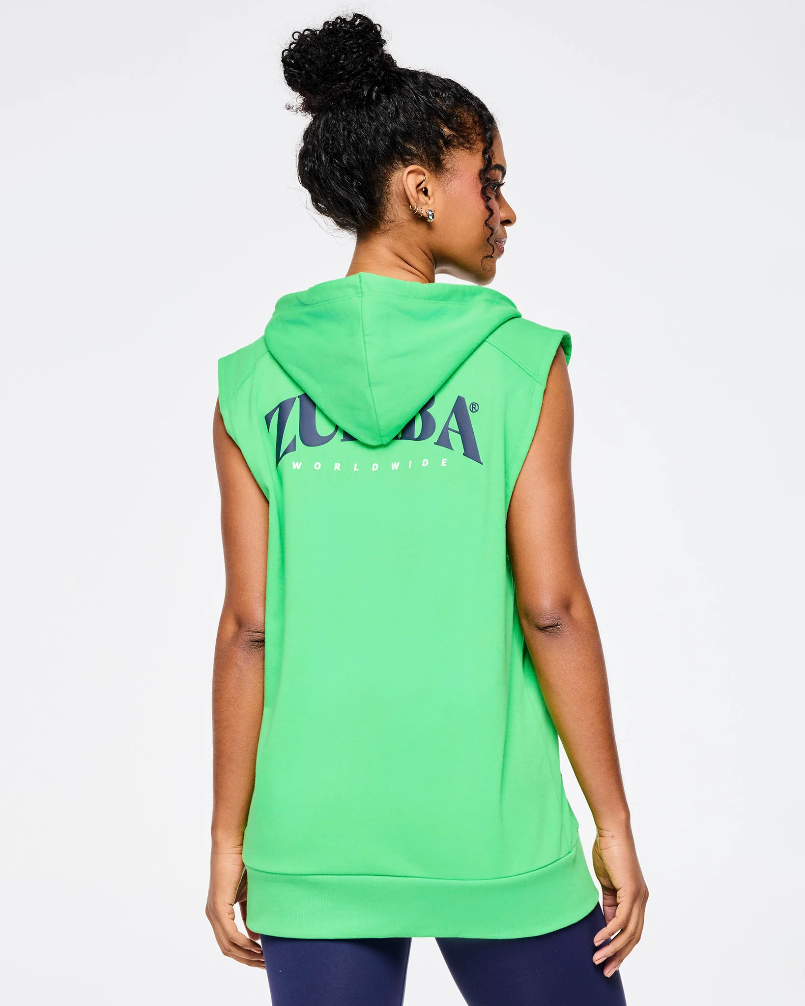 Zumba Out Loud Men's Sleeveless Zip Up Hoodie - Image 8