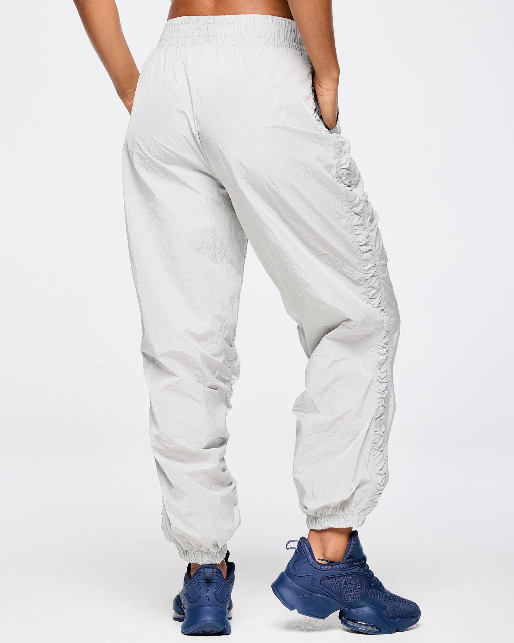 Zumba Out Loud Ruched Side Woven Track Pants - Image 3