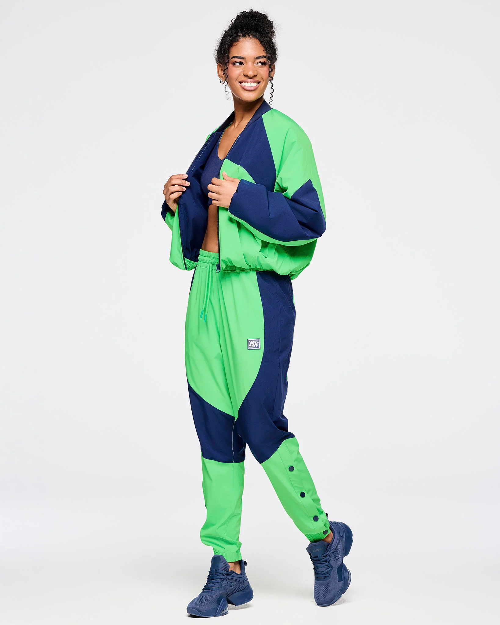 Zumba Out Loud Woven Track Pants With Side Snaps - Image 5