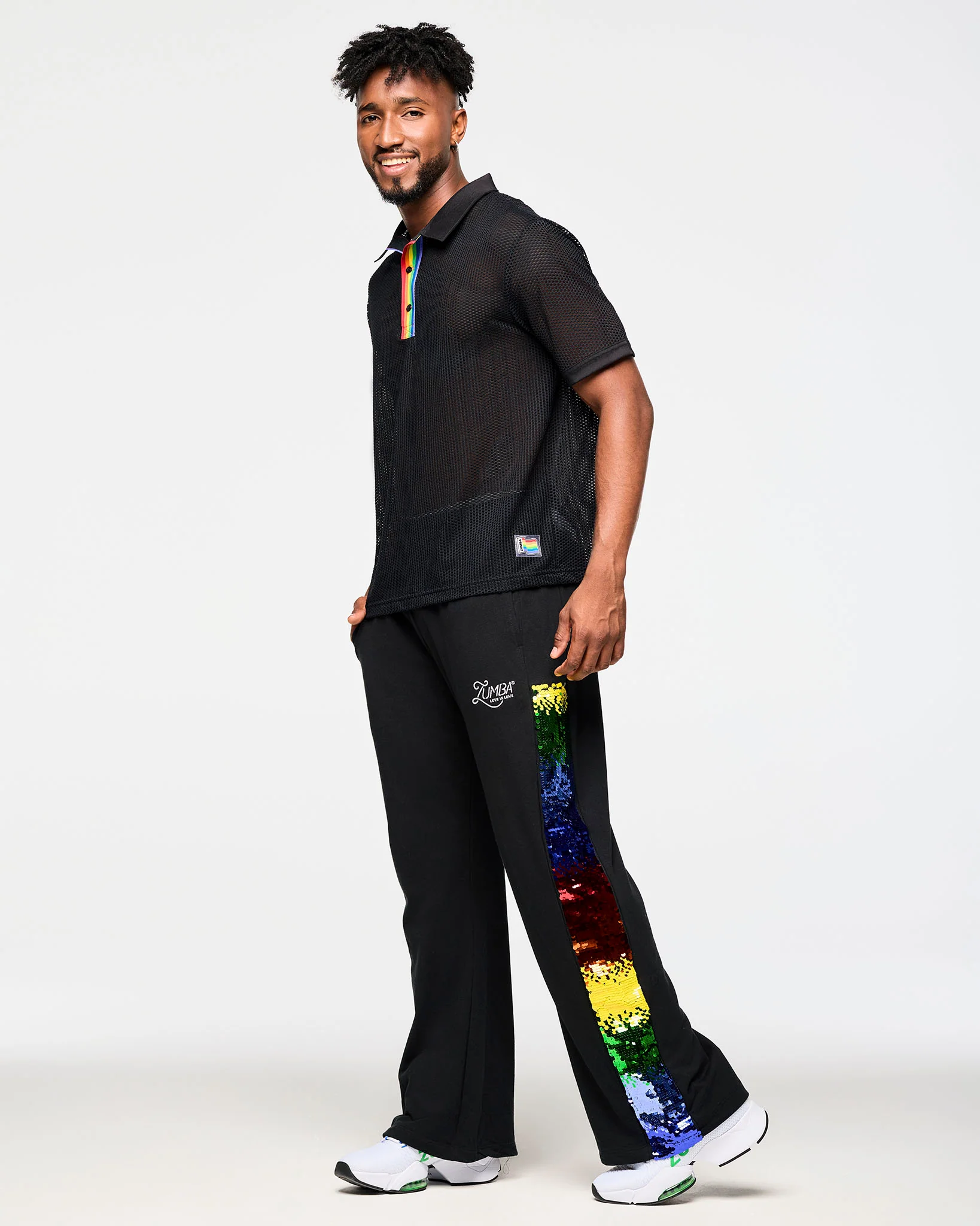 Zumba Oversized Mesh Polo - Image 6