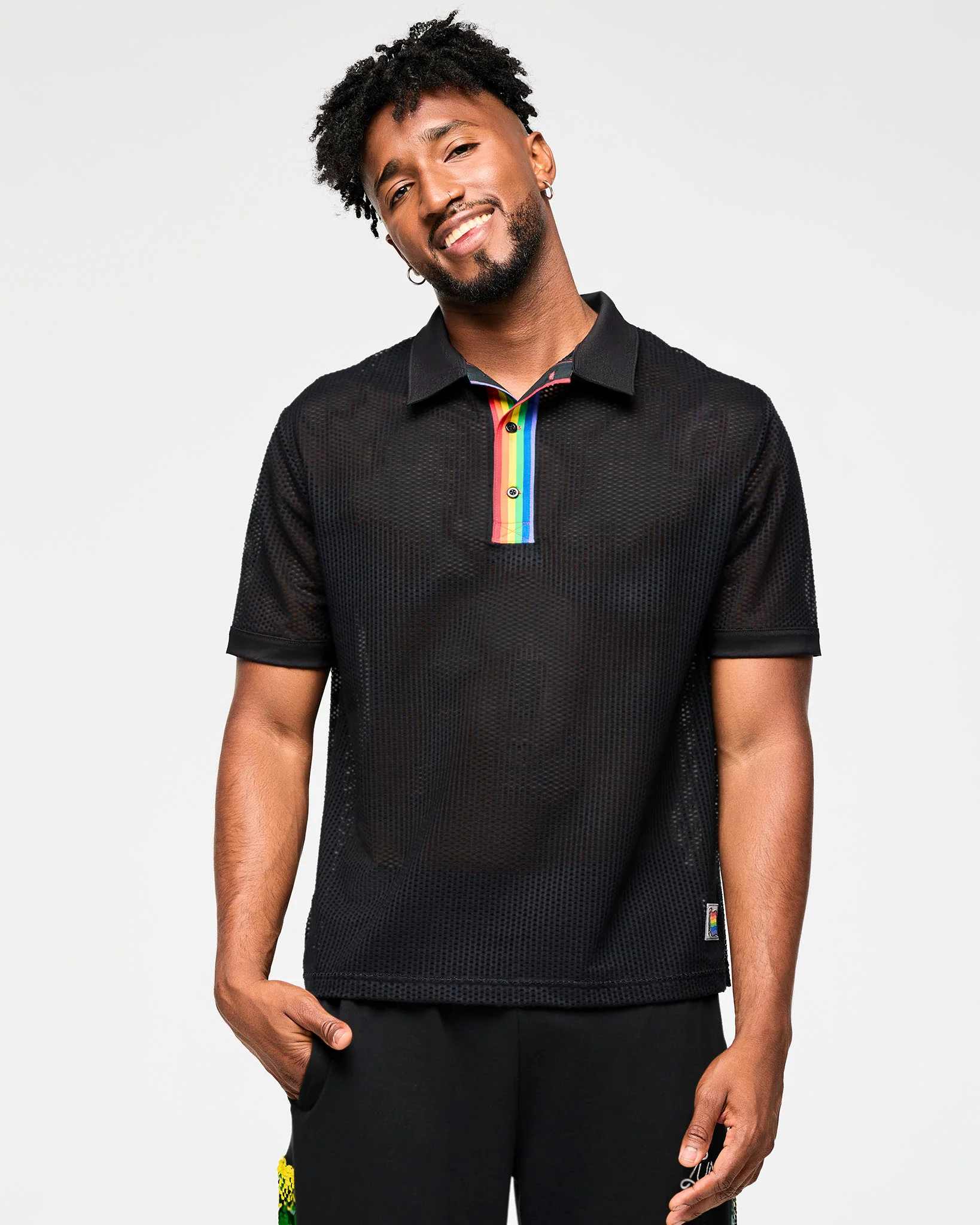 Zumba Oversized Mesh Polo - Image 7