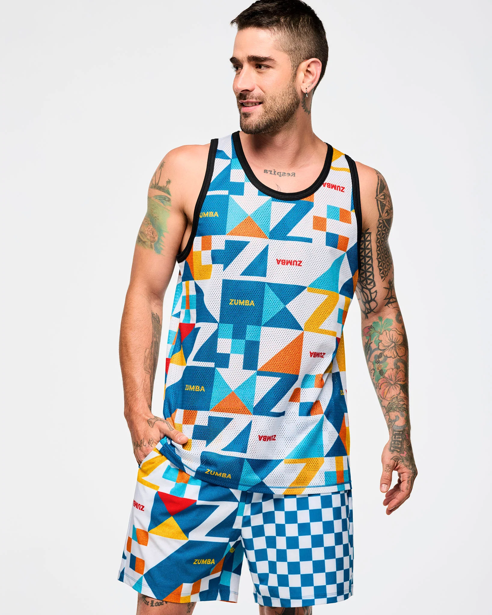 Zumba Rays Men's Basketball Tank - Image 3